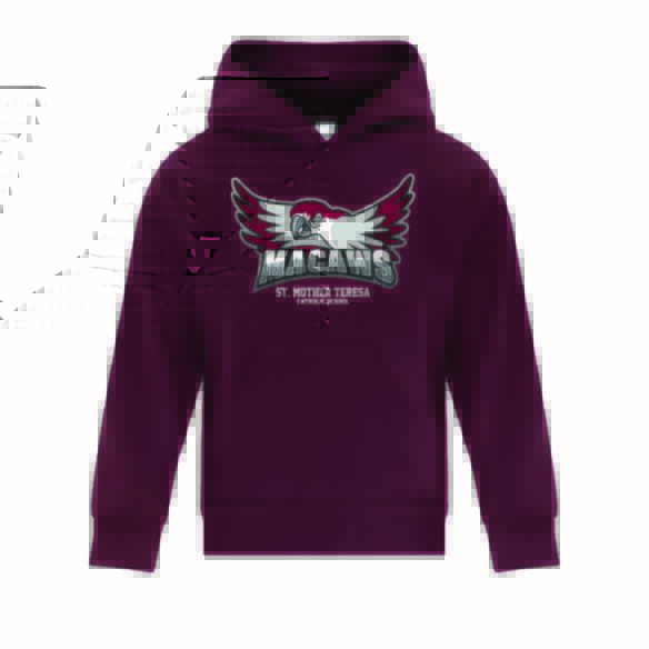MTCS ATCY2500 - EVERYDAY FLEECE HOODED YOUTH SWEATSHIRT (Maroon)