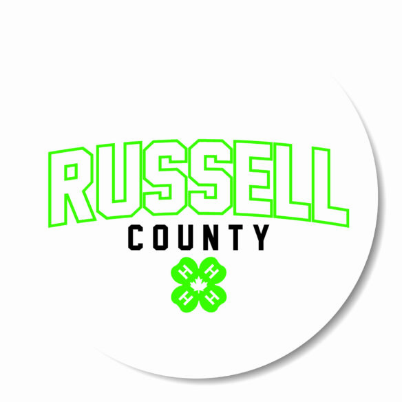 RUSSELL COUNTY CIRCLE LOGO STICKER