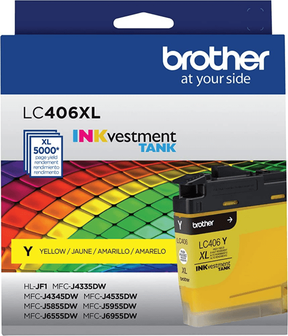 ~Brand New Original Brother LC406XLY Yellow Ink / Inkjet Cartridge