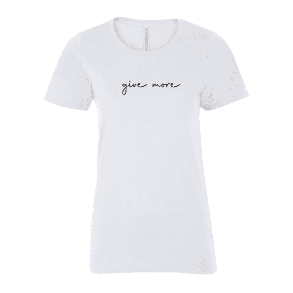 ATC8000L Give More Ladies Crewneck TShirt - 1 Line